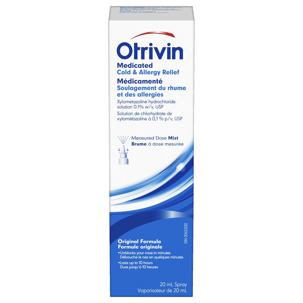 Otrivin Cold & Allergy Decongestant Nasal Spray Measured Dose Pump (20 g)