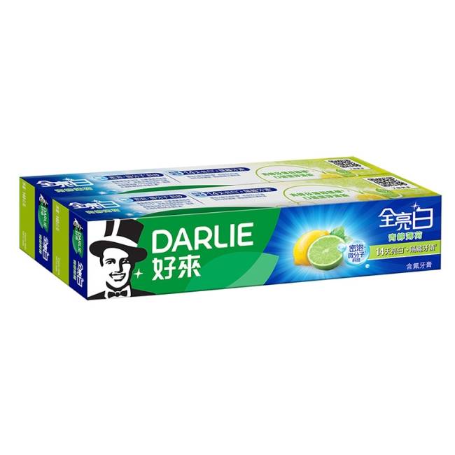 Darlie好來全亮白牙膏青檸薄荷140公克2條