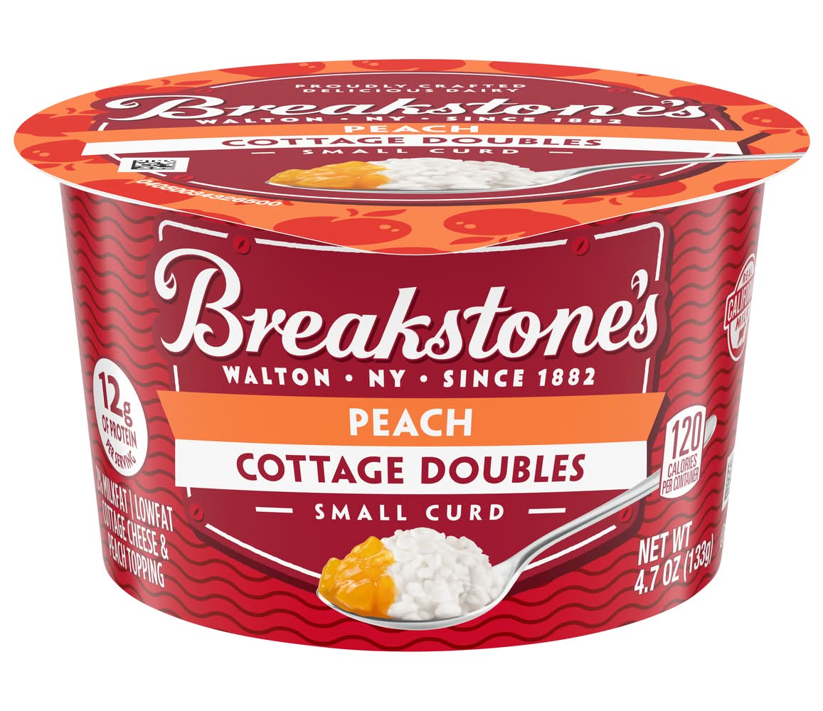 Breakstone's Lowfat Peach Small Curd Cottage Doubles (4.7 oz)