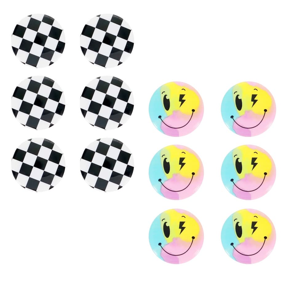 Jot Printed Magnets, Assorted Styles, 6-pc Pack.