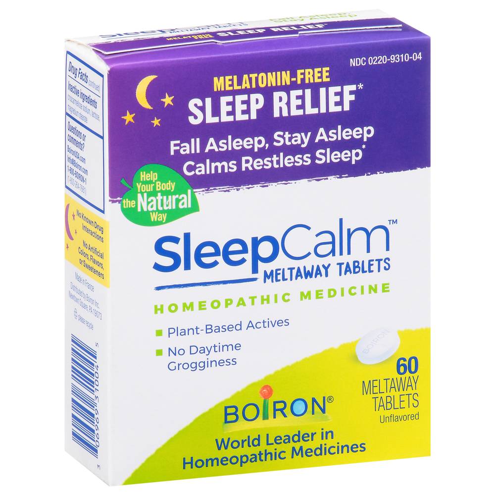 Boiron Sleepcalm Melatonin-Free Meltaway Tablets (60 ct)