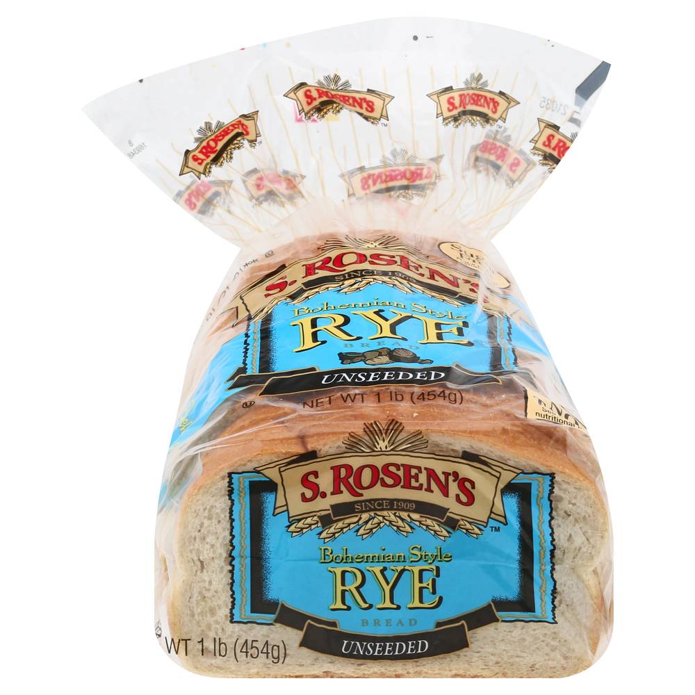 S. Rosen's Bohemian Style Unseeded Rye Bread