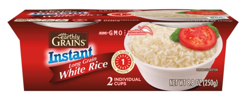 Earthly Grains Long Grain White Rice Cups (8.8 oz, 2 ct)