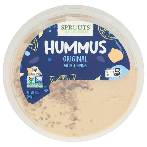 Sprouts Original Hummus With Toppings