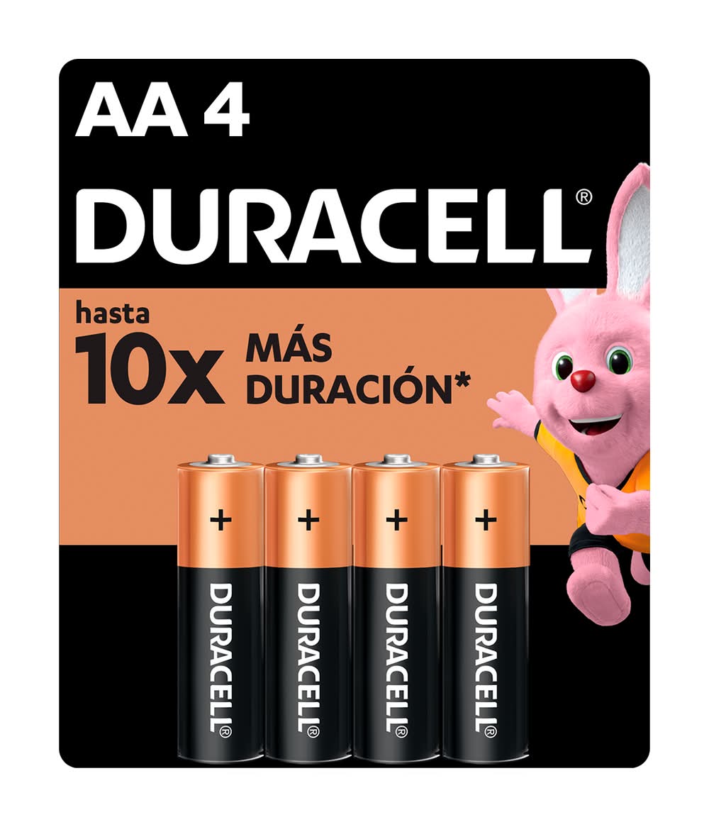 Duracell · Pilas alcalinas - AA (4 un)