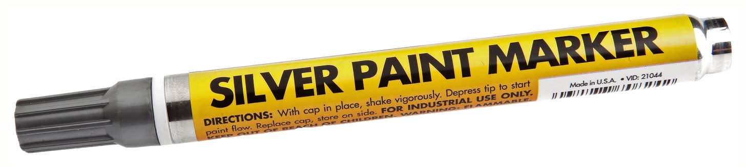 Forney Silver Valve Tip Paint Marker 1 Pk