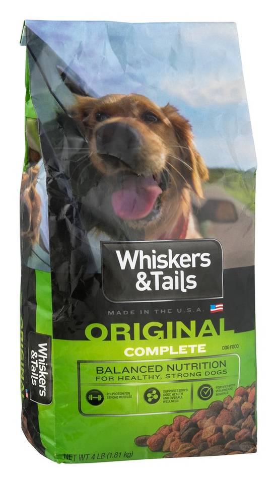 Whiskers Tails Original Complete Dog Food 4 lbs Delivery