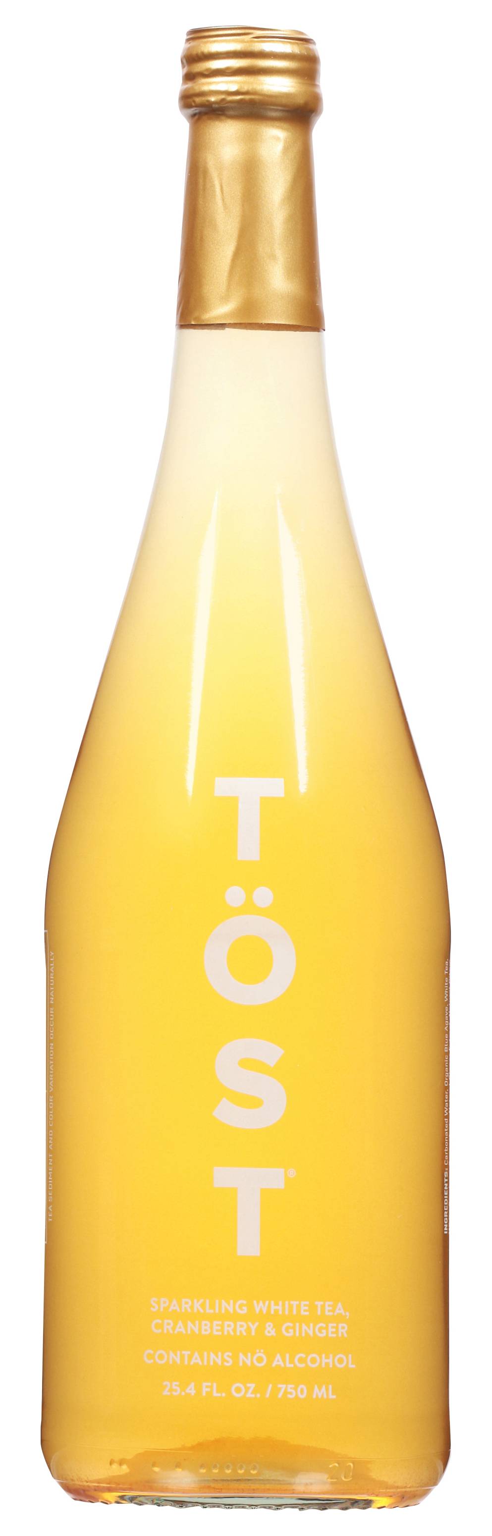 TÖST Cranberry & Ginger Sparkling White Tea (25.4 fl oz)