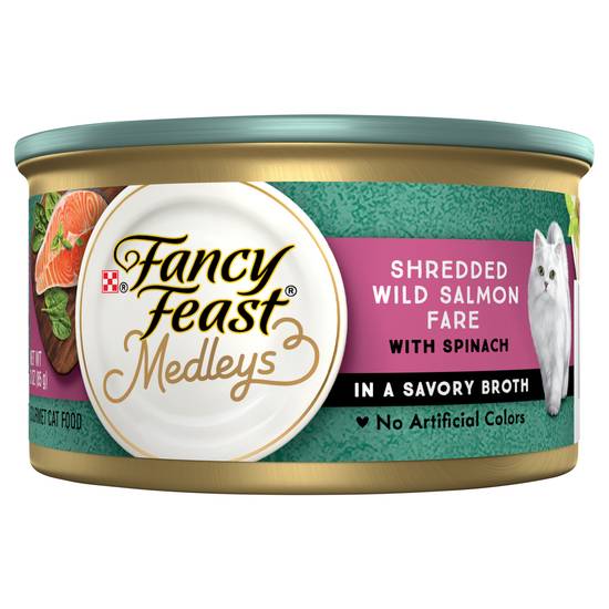 Fancy Feast Shredded Wild Salmon Fare Wet Cat Food (3 oz)