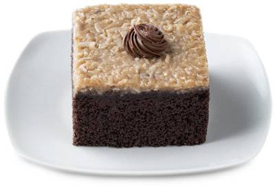 Bakery Cake Single Serve German Chocolate - Each (670 Cal)