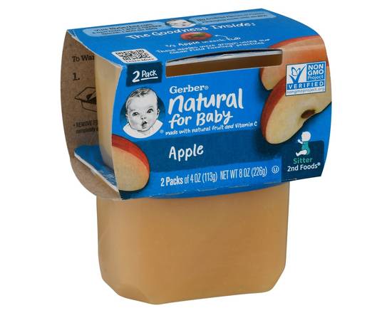 Gerber · Sitter 2nd Foods Apple Baby Meal (2 x 4 oz)