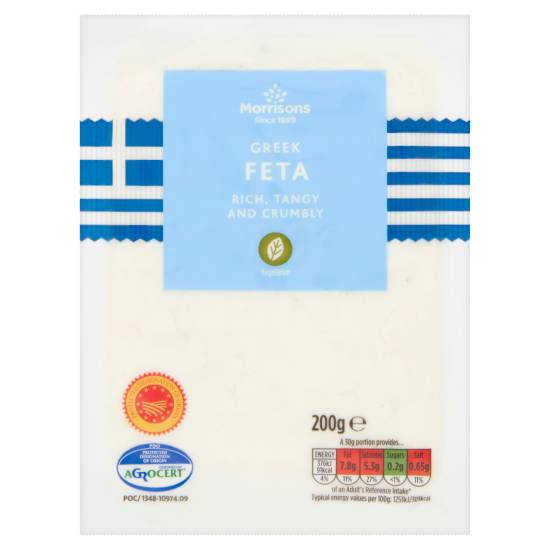 Morrisons Rich,Tangy & Crumbly Greek Feta (200g)