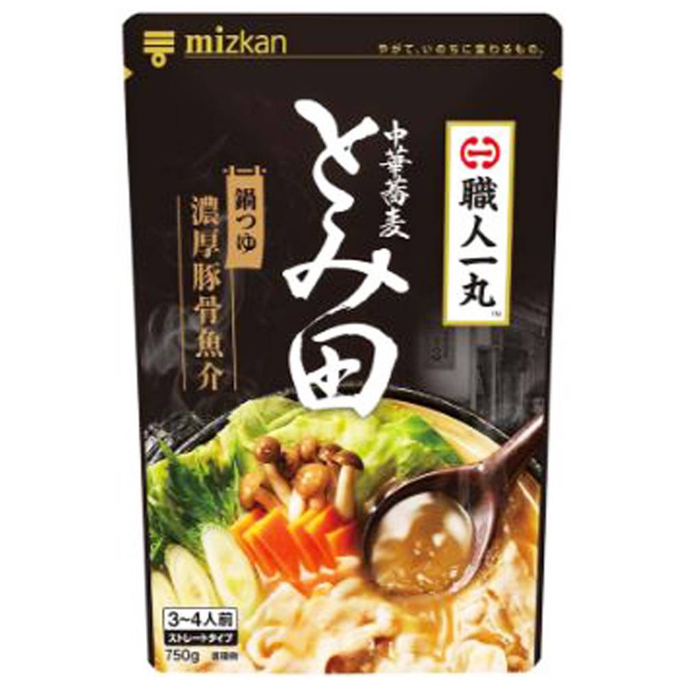 ミツカン　中華蕎麦とみ田監修　濃厚豚骨魚介鍋つゆ/3〜4人前(750g)