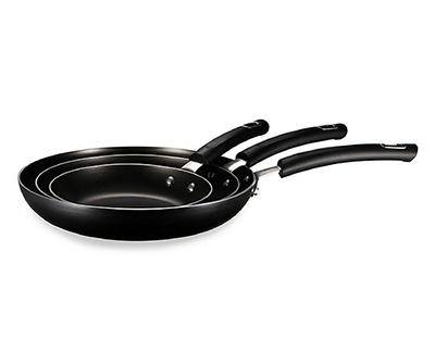 Real Living Black Non-Stick Fry Pan Set (3 ct)