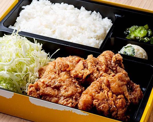 金賞唐揚げ弁当 並盛4個 Champion Fried Chicken Bento Box (Regular / 4 Pieces)