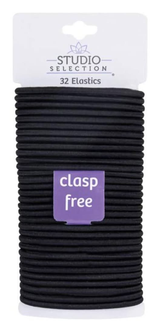 Studio Selection Hair Elastics - Black 32 Ct