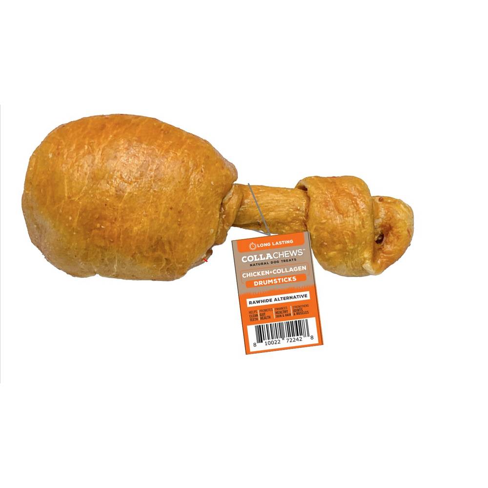 CollaChews Chicken Drumsticks All Life Stage Dog Chew Treat - Rawhide Free, Chicken (Flavor: Chicken, Size: 2.3 Oz)