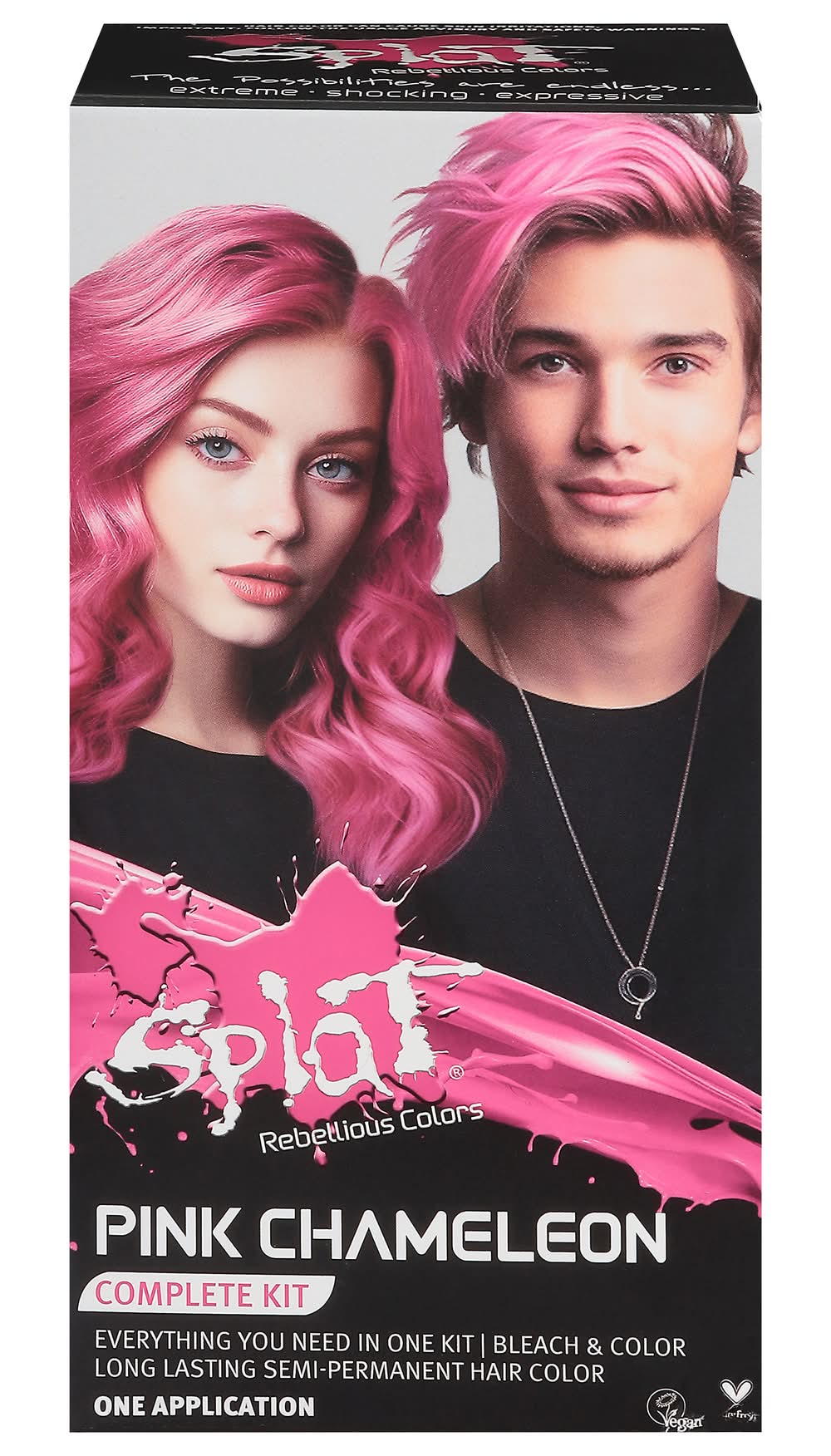 Splat Rebellious Hair Color Complete Kit, Pink Chameleon
