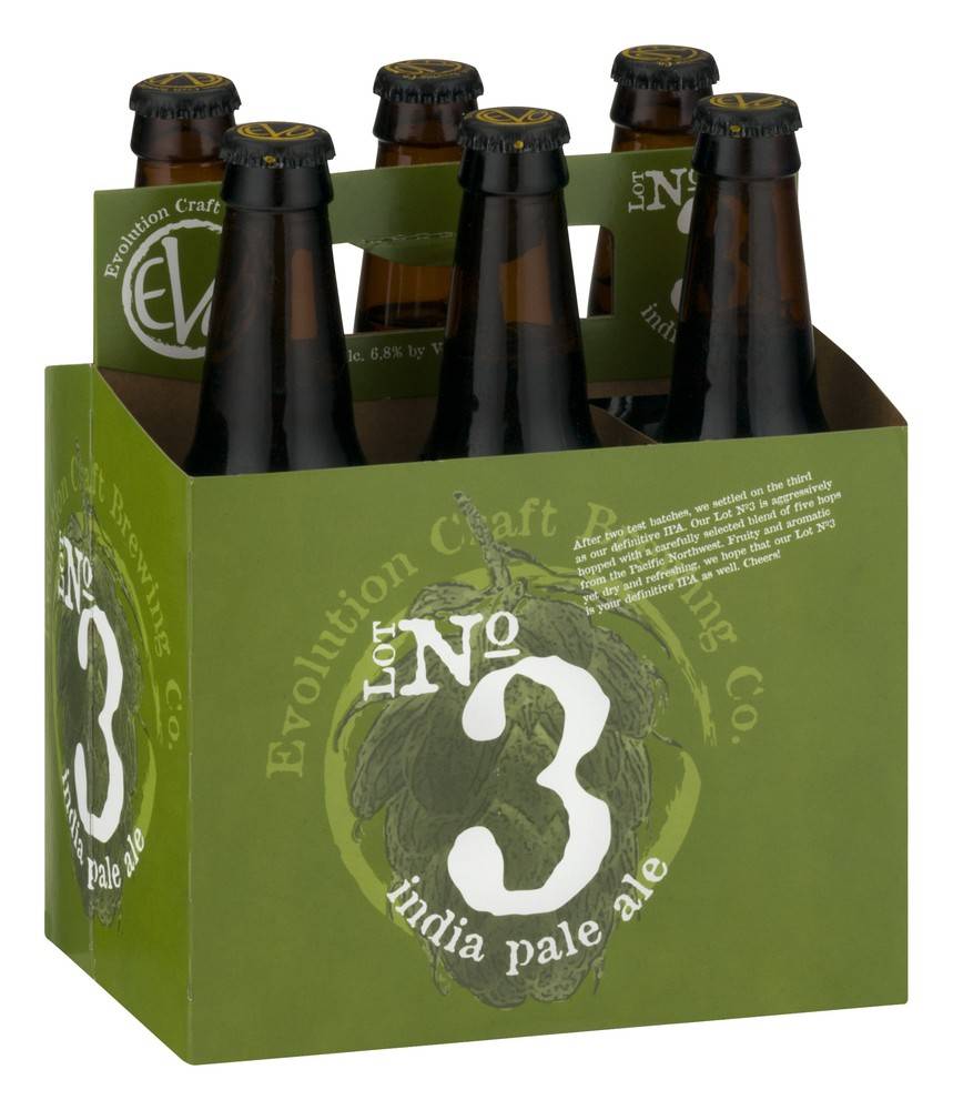 Evolution Lot No. 3 India Pale Ale Beer (6 x 12 fl oz)