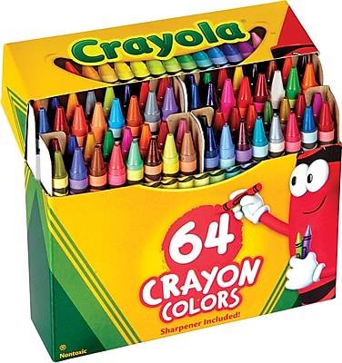 Crayola Crayons, Assorted Colors, 64/Box (52-0064)