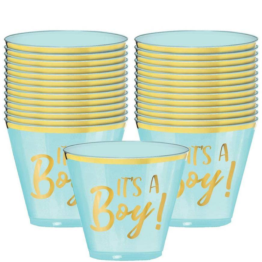 It's A Boy Plastic Cups, 9oz, 30ct