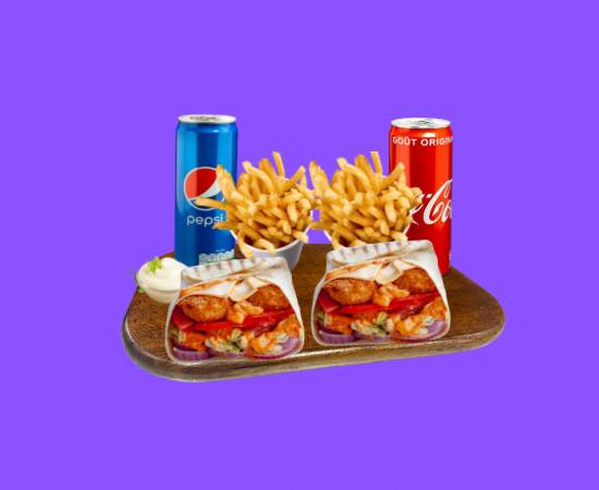 MENU DUO WRAPS 🌯🌯🍟🍟🥤🥤