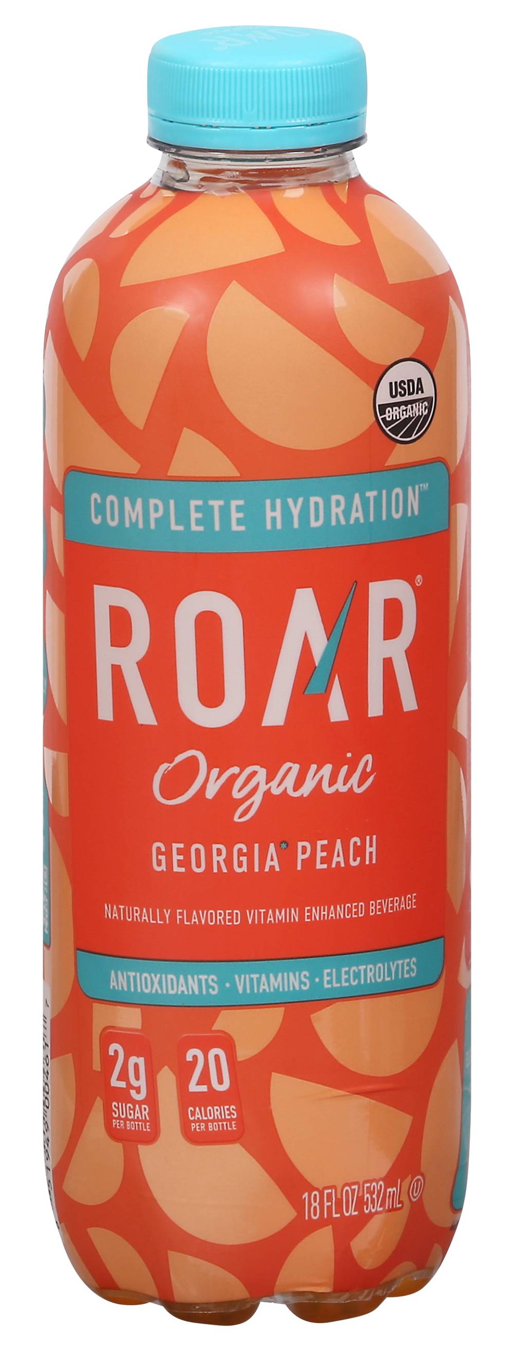 ROAR Organic Complete Hydration Drink, Georgia Peach (18 fl oz)