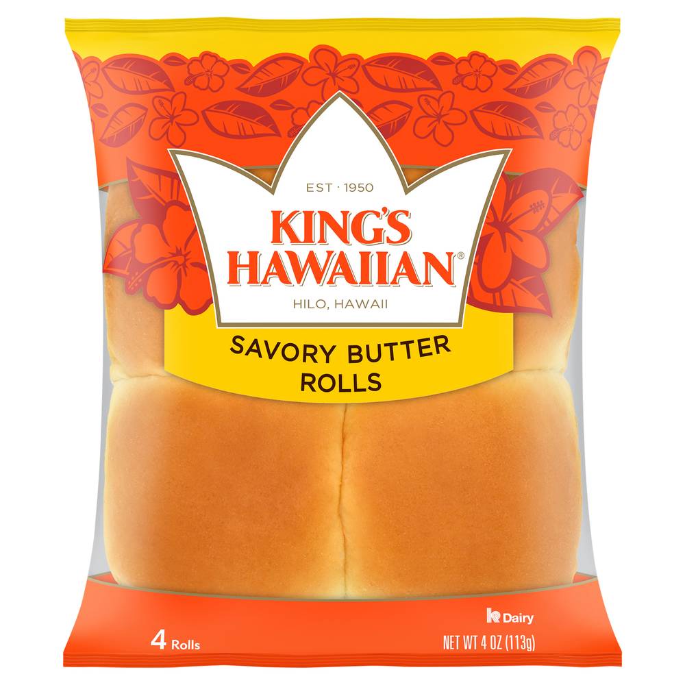 King's Hawaiian Savory Butter Rolls (4 oz)