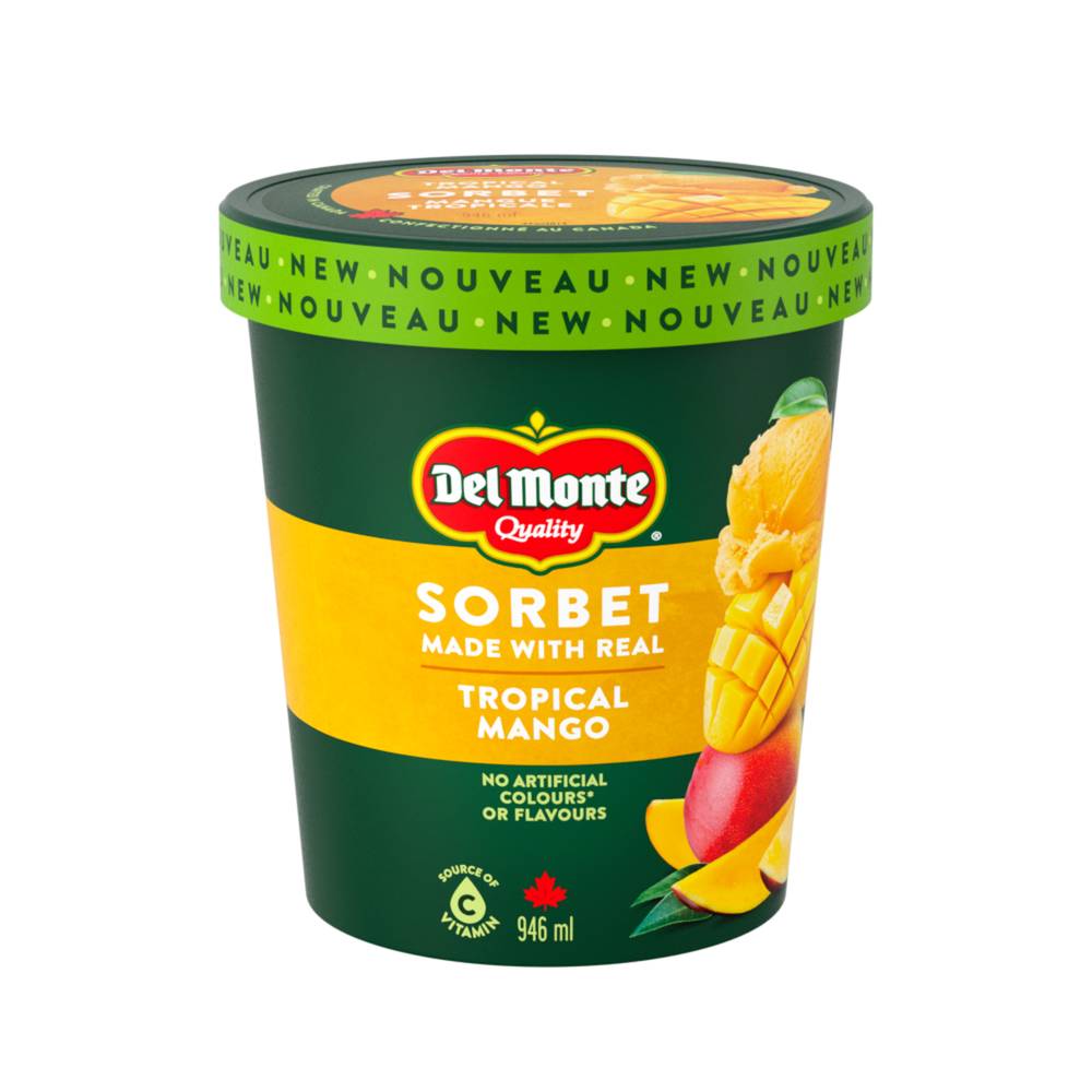 Del Monte Sorbet Frozen Dessert, Tropical Mango (946 ml)