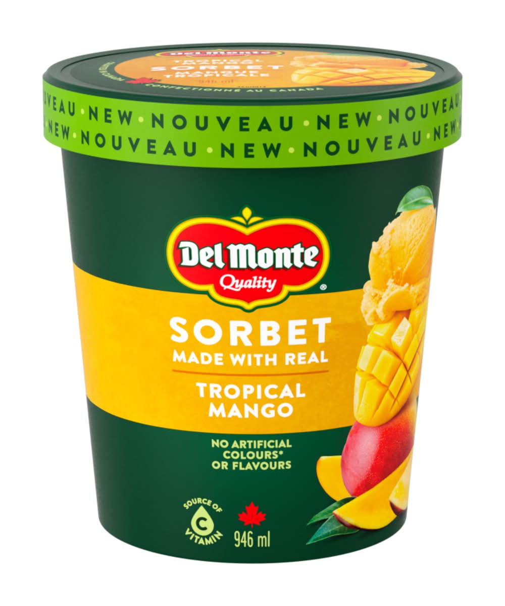 Del Monte Sorbet Frozen Dessert, Tropical Mango (946 ml)