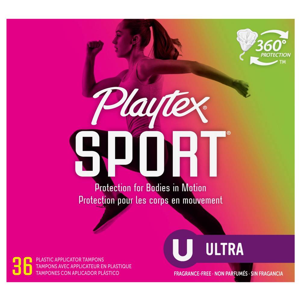 Playtex Sport Ultra Plastic Applicator Tampons (36 ct)