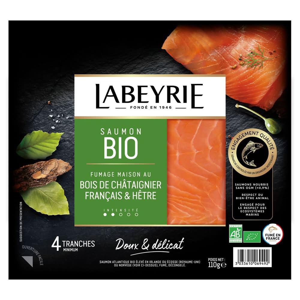 Labeyrie - Saumon atlantique bio fumé (110g)
