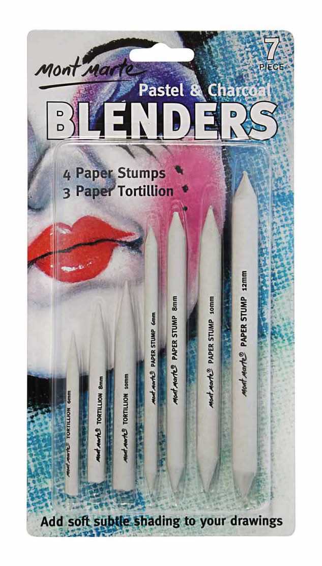 Mm P Charc Blenders 7ct Mont Marte Blenders Charc/Pastel 7ct