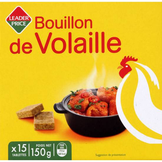 Bouillon de volaille Leader price 150g