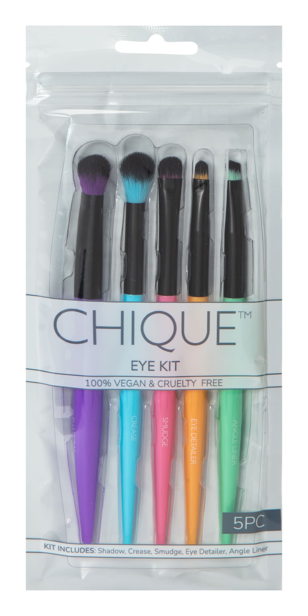 Chique™ 5-Piece Eye Makeup Brush Set - Bright
