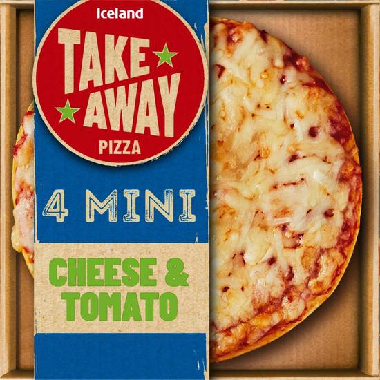 Iceland 4pk Cheese & Tomato Mini Pizzas