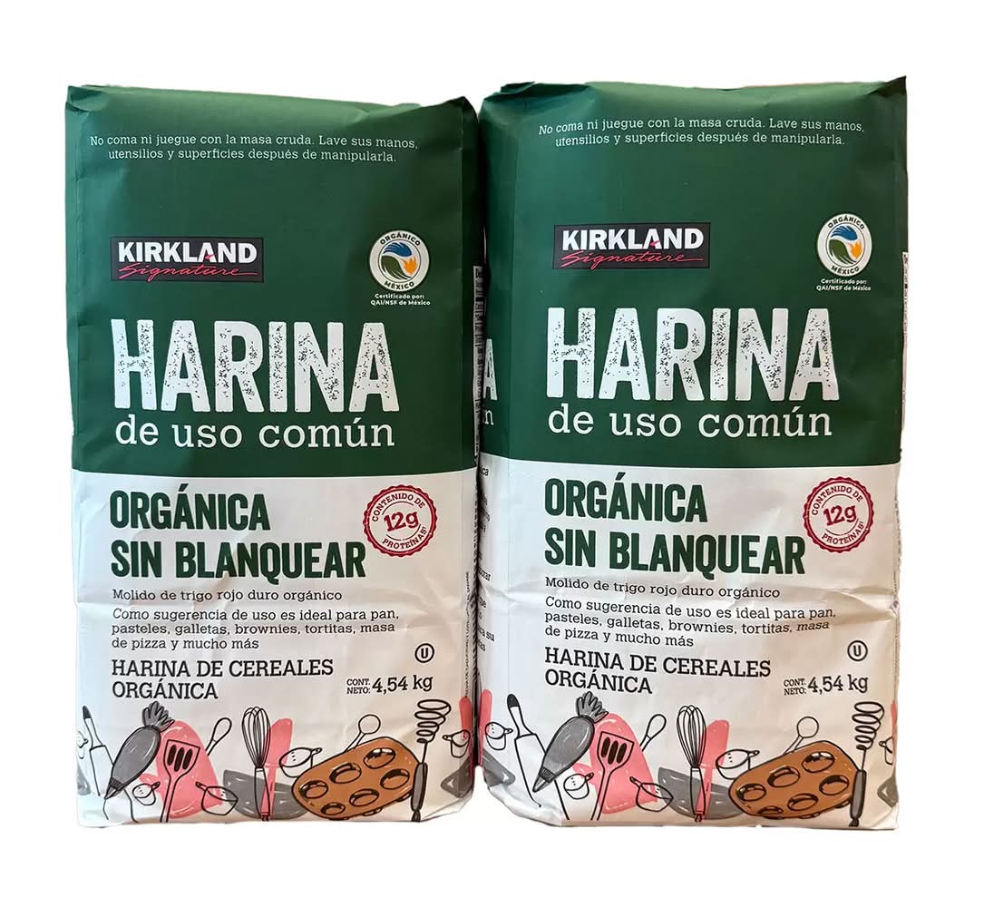 Kirkland Signature Harina Orgánica sin Blanquear 4.54 kg