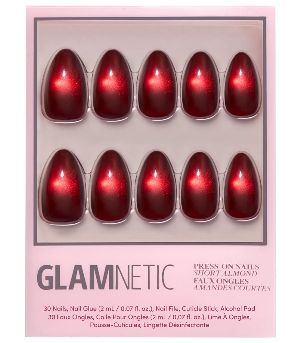 Glamnetic Premium Press-On Nail Kit Frosted Cranberry