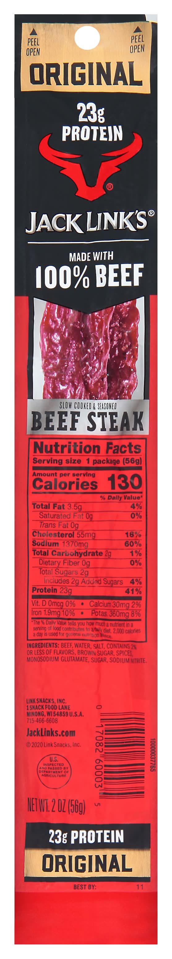 Jack Link's Original Beef Steak (2 oz)