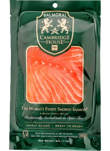 Cambridge House Thinly Sliced Ready To Eat Smoked Salmon