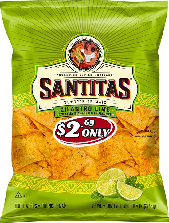 Santitas Tortilla Chips (cilantro lime)