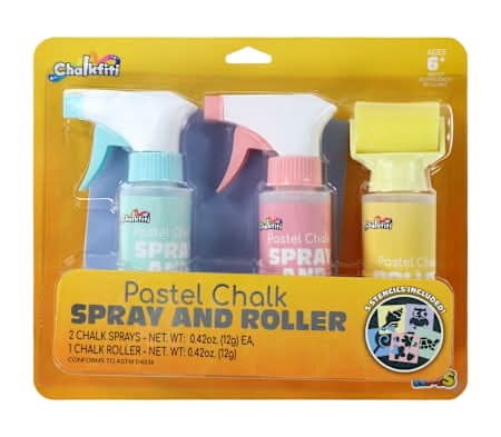 Chalkfiti Color Chalk Spray And Roller Set Orange