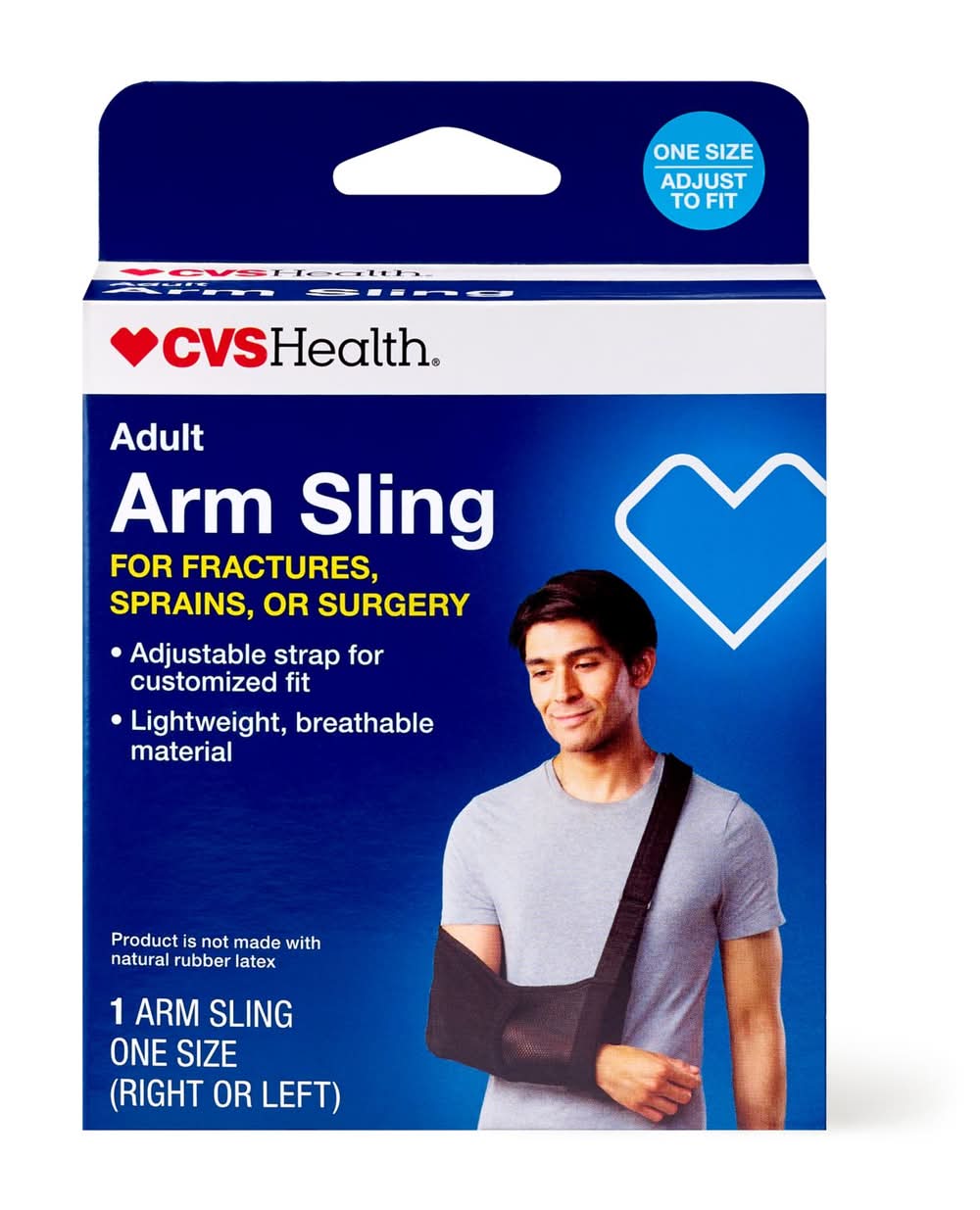 CVS Health Right or Left Arm Sling For Fractures or Sprains