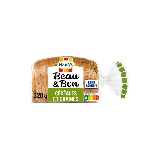 Pain de mie blé céréales graines Harrys 320g