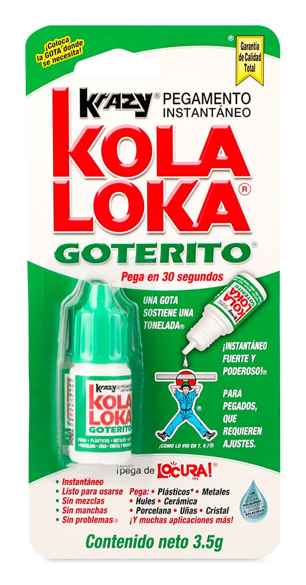 KOLA LOKA · Pegamento instantáneo goterito (3,5 g)