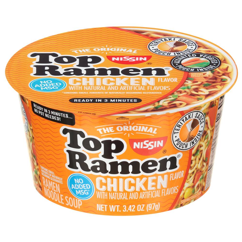 Nissin Top Ramen Noodle Soup, Chicken (3.42 oz)