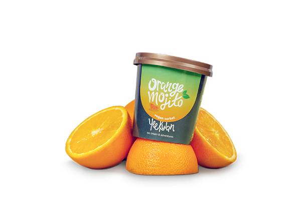 Orange Mojito Sorbet