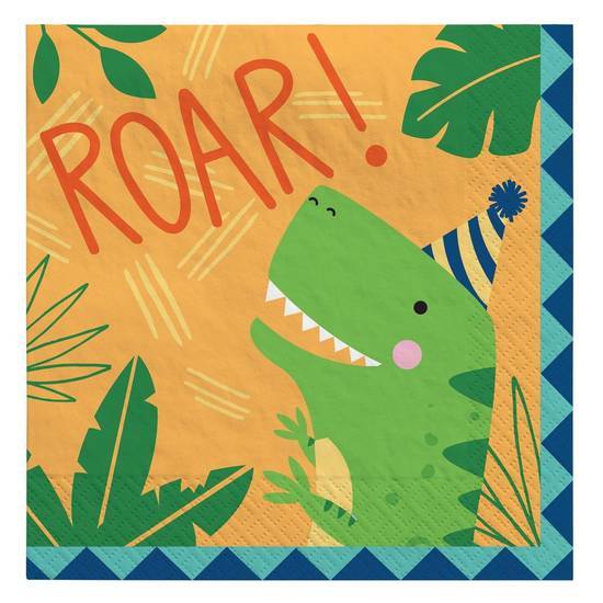Card and Party Giant Dinomite Birthday Lunch Napkins (1 pack)