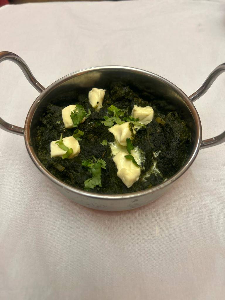 Plat poulet palak