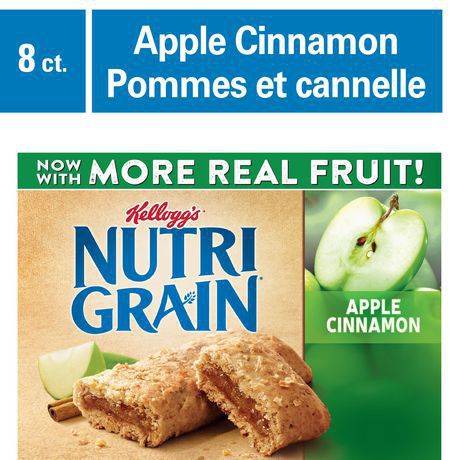 Nutri-grain barres de céréales nutri-grain-pomme cannelle (295 g, 8 barres) - apple cinnamon cereal bars (8 units)